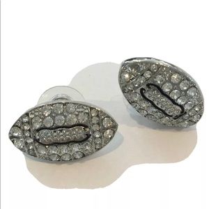 Football Earrings Bling and Sparkle